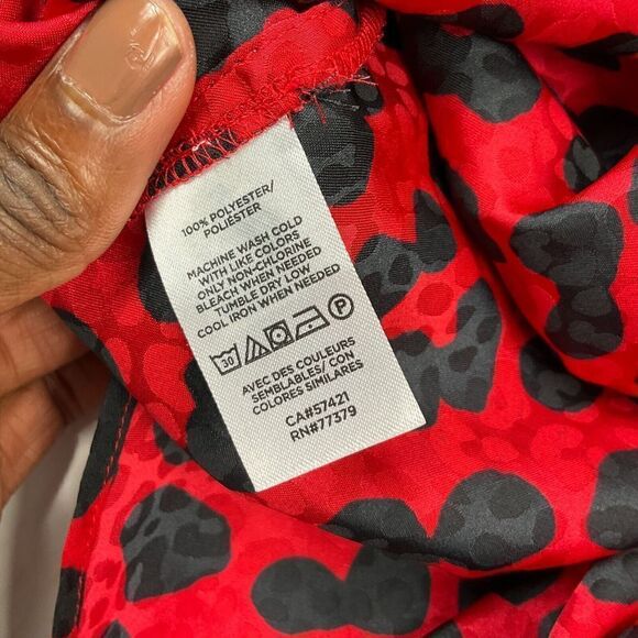 Ann Taylor Blouse Animal Print Long Sleeve Flowy Lightweight Top PS Petites - Picture 10 of 12